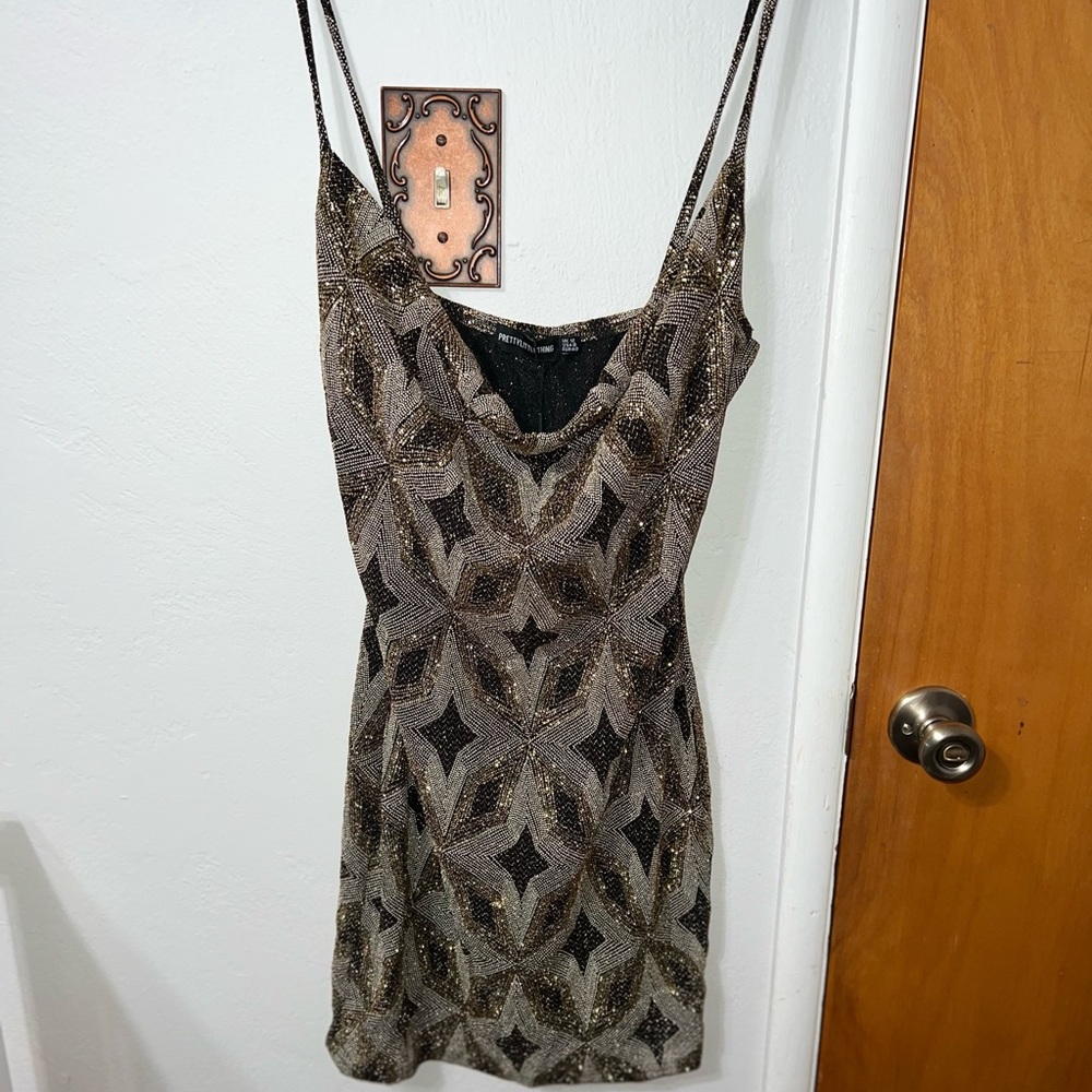 Pretty little thing glitter dress